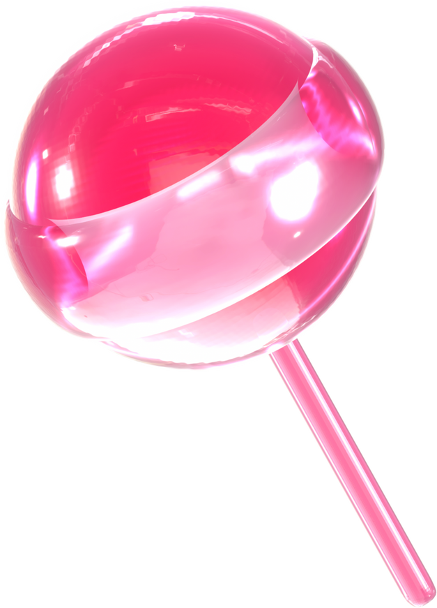 Lollipop candy Y2K 3D Sweet Jelly Illustration